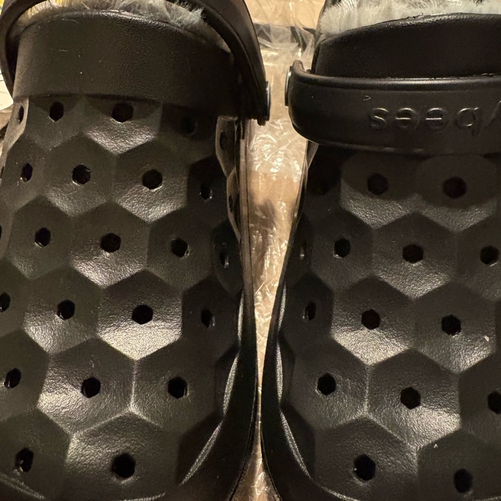 Kids Black Slippers